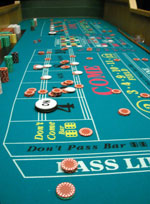 The craps table